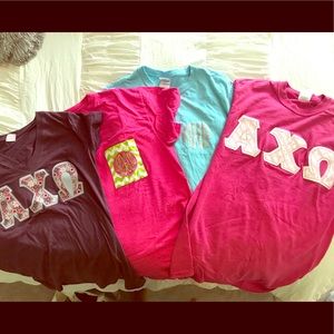 Lot of 4 Alpha Chi Omega Shirts